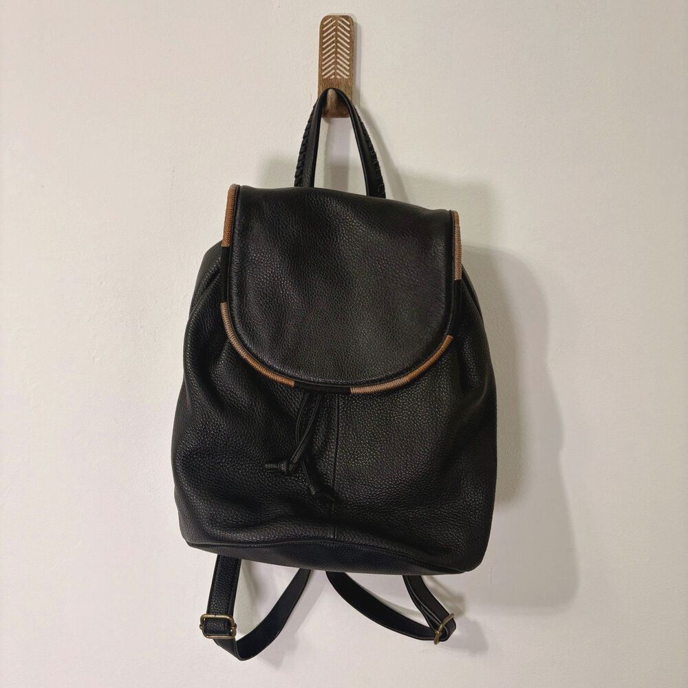 The SAK Genuine Leather Huntley Black Backpack